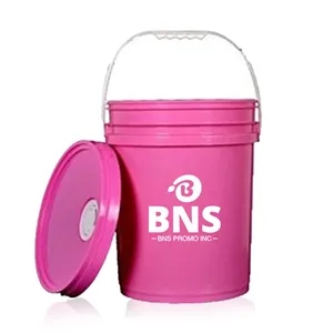 5 Gallon Plastic Bucket with Handle, Mini Storage Bucket