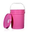 5 Gallon Plastic Bucket with Handle, Mini Storage Bucket | https://www.bestnamebadges.com