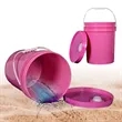 5 Gallon Plastic Bucket with Handle, Mini Storage Bucket | https://www.bestnamebadges.com