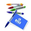 Custom Double Sided Full Colour Printed Logo Banner Pen | https://www.bestnamebadges.com