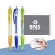 Custom Double Sided Full Colour Printed Logo Banner Pen | https://www.bestnamebadges.com