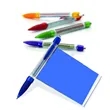 Custom Double Sided Full Colour Printed Logo Banner Pen | https://www.bestnamebadges.com