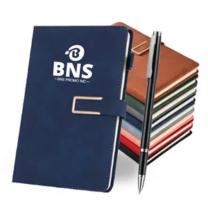 A5 leather Journal Diary Business Notebook Pen Gift Set