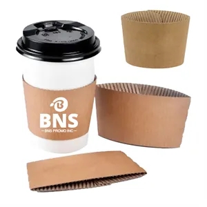 Disposable Corrugated Coffee Cup Covers, Insulated Cup Sleev