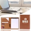 A4 Size  Leather Office Conference Notepad Clipboard Folder | https://www.bestnamebadges.com