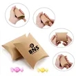 Kraft Party Favour Boxes Pillow Shaped Candy Boxes | https://www.bestnamebadges.com