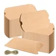 Kraft Party Favour Boxes Pillow Shaped Candy Boxes | https://www.bestnamebadges.com