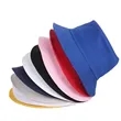 Denim Bucket Hat Neutral Style Travel Hat | https://www.bestnamebadges.com