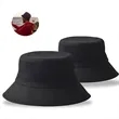 Denim Bucket Hat Neutral Style Travel Hat | https://www.bestnamebadges.com