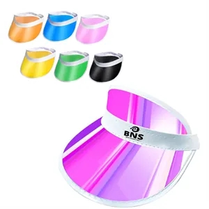 Unisex Travel Sunhat Candy Colour Transparent Plastic Sunhat