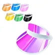 Unisex Travel Sunhat Candy Colour Transparent Plastic Sunhat | https://www.bestnamebadges.com