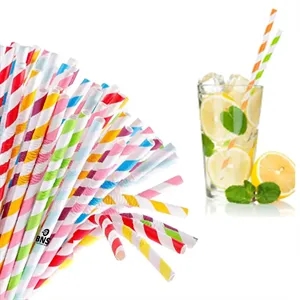 7.7-inch Custom Disposable Straws Cocktail Paper Straws