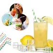 7.7-inch Custom Disposable Straws Cocktail Paper Straws | https://www.bestnamebadges.com