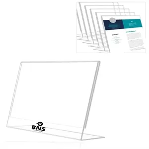Acrylic Bevelled Sign Holder Plastic Table Menu Holder