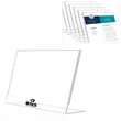 Acrylic Bevelled Sign Holder Plastic Table Menu Holder | https://www.bestnamebadges.com