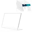 Acrylic Bevelled Sign Holder Plastic Table Menu Holder | https://www.bestnamebadges.com