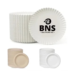 Round White Paper Plate Heavy Duty Disposable Paper Plate
