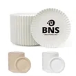 Round White Paper Plate Heavy Duty Disposable Paper Plate | https://www.bestnamebadges.com