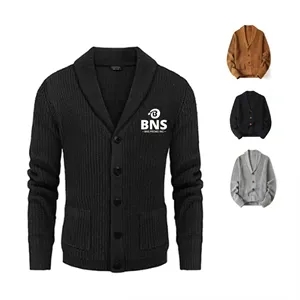 Men's V-Neck Button Down Cardigan,Knitted Sweater