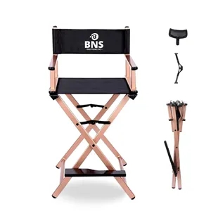 Tall Director Chair, Portable Folding Cosmetic Chair