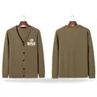 Men's V-Neck Button Cardigan Sweater  Button up Cardigan | https://www.bestnamebadges.com