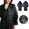 Waterproof Long Rain Jacket Lightweight Reflective Rainwear | https://www.bestnamebadges.com