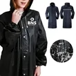 Waterproof Long Rain Jacket Lightweight Reflective Rainwear | https://www.bestnamebadges.com
