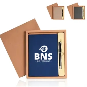 A5 Hardcover Business Travel Diary with Pen Set Notebook