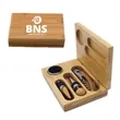 Personalised 4 Piece Wine Tools kit Accessories Gift Set | https://www.bestnamebadges.com