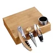 Personalised 4 Piece Wine Tools kit Accessories Gift Set | https://www.bestnamebadges.com