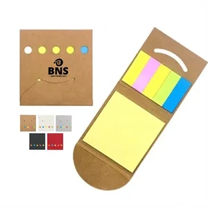 Recycled Kraft Paper Case Sticky Note Set
