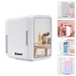 Portable Mirror And LED Design Beauty Skincare Mini Fridge | https://www.bestnamebadges.com