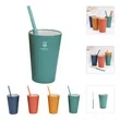 Wheat Straw Cups and Chopsticks Set | https://www.bestnamebadges.com