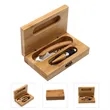 Bamboo Wine Set | https://www.bestnamebadges.com