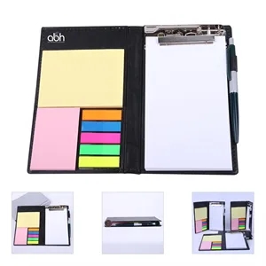 Pen &Tear Off Creative Sticky Notes PU Leather Cover