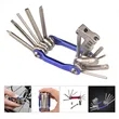 11 In One Folding Portable Bicycle Multitool Tool Kit | https://www.bestnamebadges.com