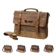 Canvas Leather Computer Laptop Bag | https://www.bestnamebadges.com