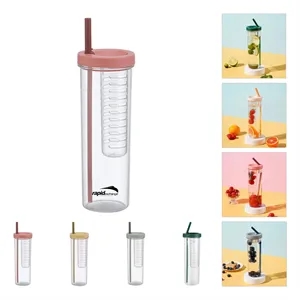 Fruit Infuser Water Bottles With Straw
