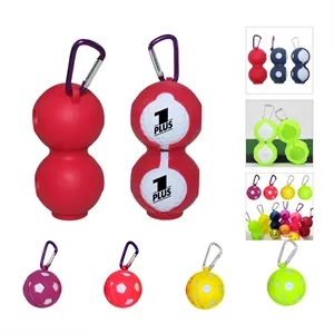 Silicone Golf Ball Holder With Carabiner