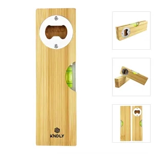 Promotional Bamboo Spirit Level Bottle Opener