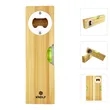 Promotional Bamboo Spirit Level Bottle Opener | https://www.bestnamebadges.com