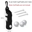 Custom Portable Multicolor Pouch Golf Ball Carry Bags | https://www.bestnamebadges.com