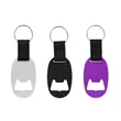 Oval Bottle Opener Keychain with Strap | https://www.bestnamebadges.com