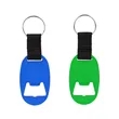 Oval Bottle Opener Keychain with Strap | https://www.bestnamebadges.com
