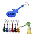 Guitar Shaped Aluminum Bottle Opener with Key Chain | https://www.bestnamebadges.com
