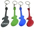 Guitar Shaped Aluminum Bottle Opener with Key Chain | https://www.bestnamebadges.com