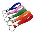 Screen Printed Silicone Wristband Keychain | https://www.bestnamebadges.com