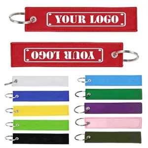 Embroidered Key Tag
