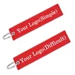 Embroidered Key Tag | https://www.bestnamebadges.com
