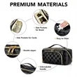 Women's Double Layered Travel Makeup Bag | https://www.bestnamebadges.com